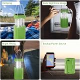 ROCAM LED Solar Camping Light 3 in 1 Hand Crank Rechargeable 200 Lumen Green view 7
