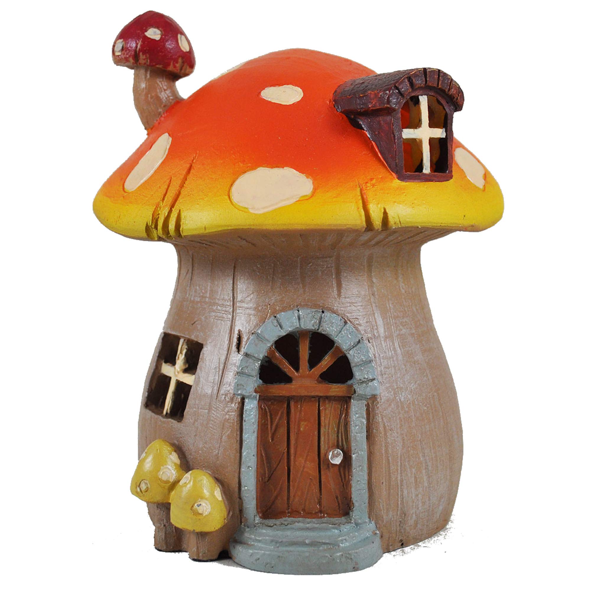Fiesta Studios Mystical Mushroom Garden House - Outdoor Indoor Sculpture - Magical Gift Idea H15cm