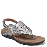 Rockport Women's Ridge Sling Sandal, Pewter, 8 W US