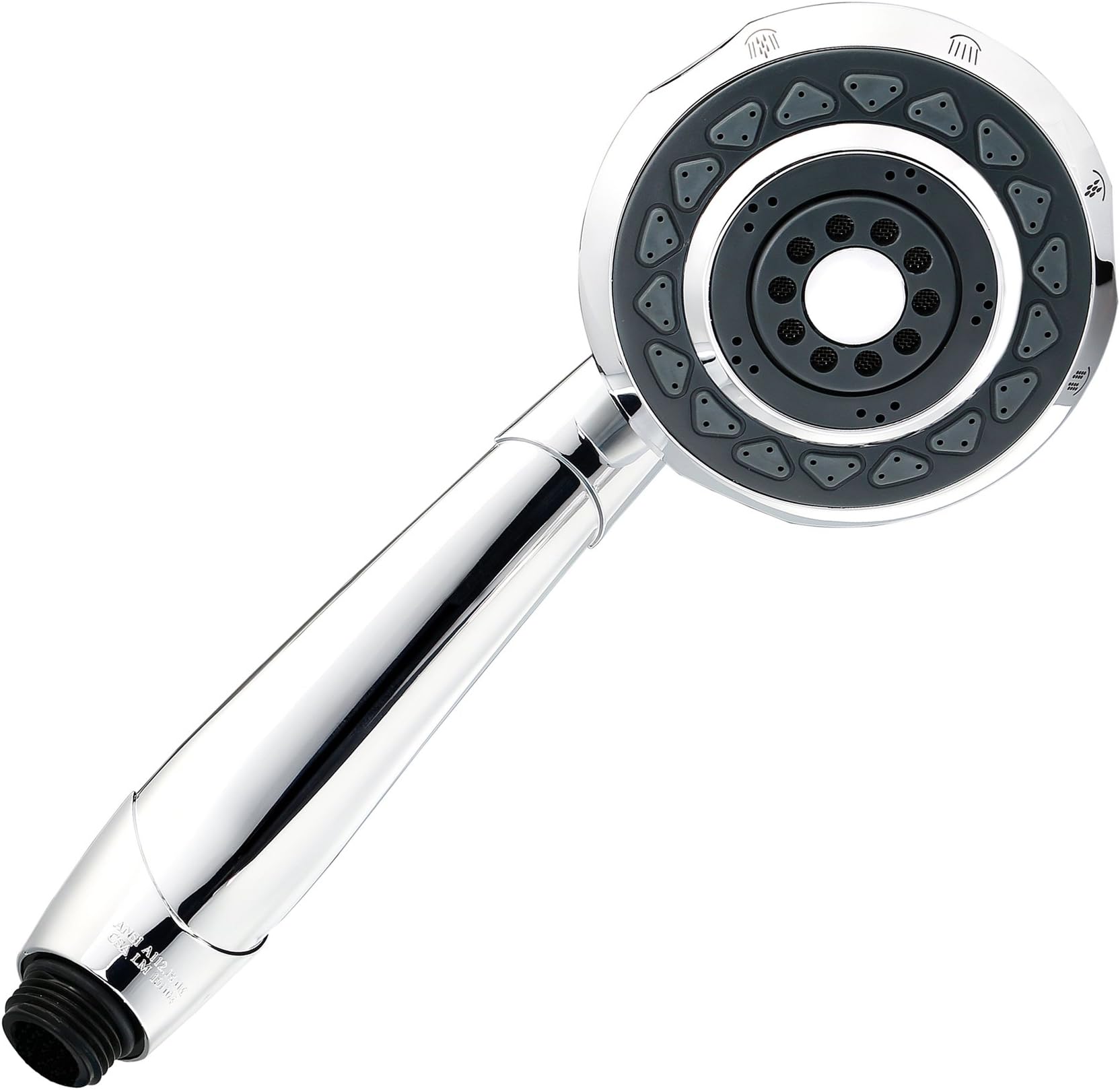 BOPai 4-function Rainfall Massage Showerhead 4-Settings High Pressure Handheld Shower Head Polished Chrome
