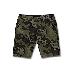 Volcom Men's Vmonty Chino Shorts, Green Combo