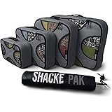 Shacke Pak - 5 Set Packing Cubes - Travel Organizers with Laundry Bag