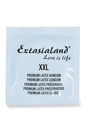 Extasialand Markenkondome 100 Kondome XXL im praktischen Sparpack Präservative extra groß