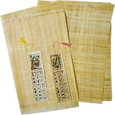 15 Egyptian Blank Papyrus Paper 12" X 8" (30 x 20 cm) Ancient Pharaoh, Alphabets Papyrus Sheets Papyri for Art Project Scrapbooking and School History Ideal Teaching Aid Scroll Paper + Book Mark Gift