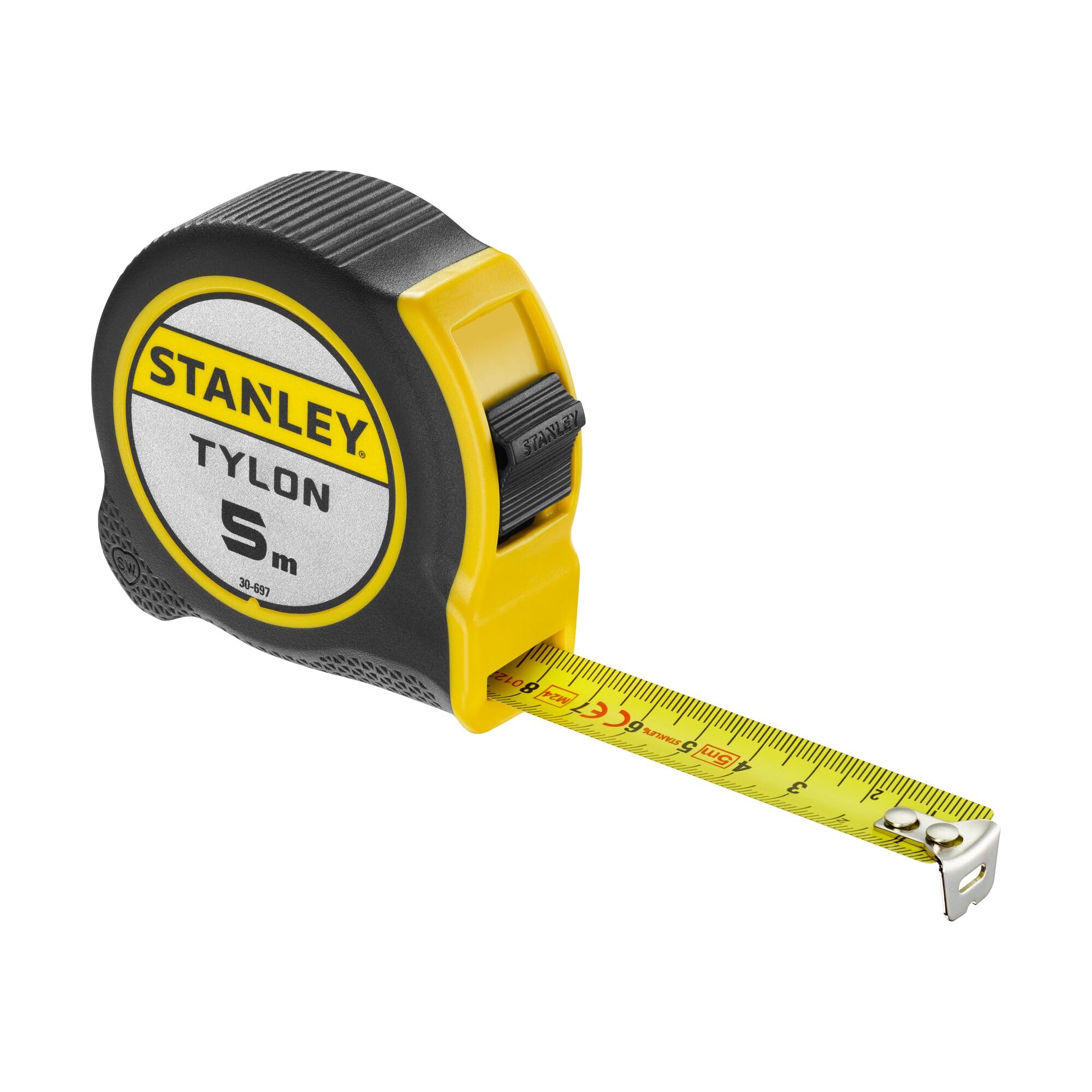 Stanley 1-30-697 "Tylon" Tape Measure with Anchor, Black/Yellow, 5 m/19 mm
