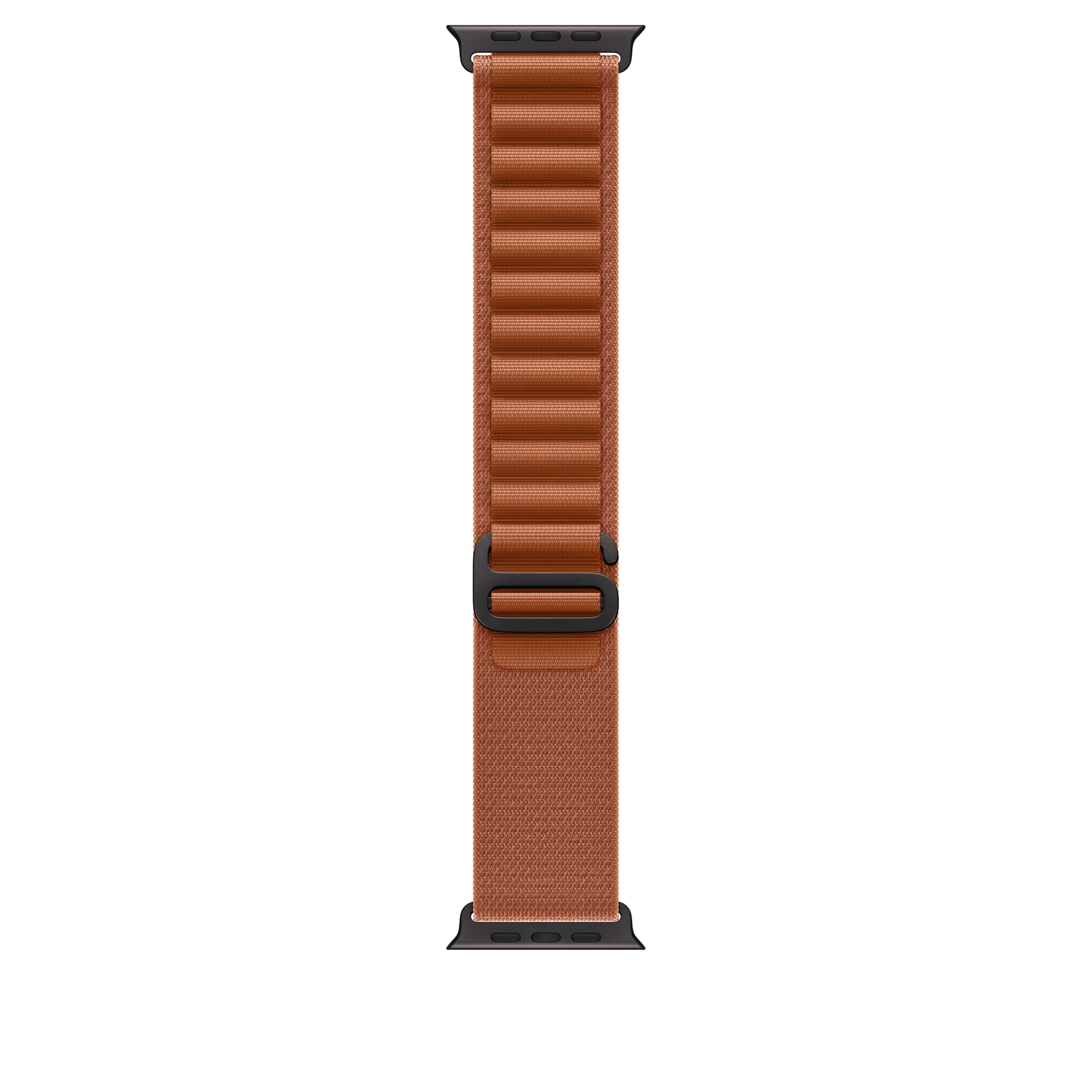 Apple Watch Band - Alpine Loop - 49mm - Terra Cotta - Large - Black Titanium Finish