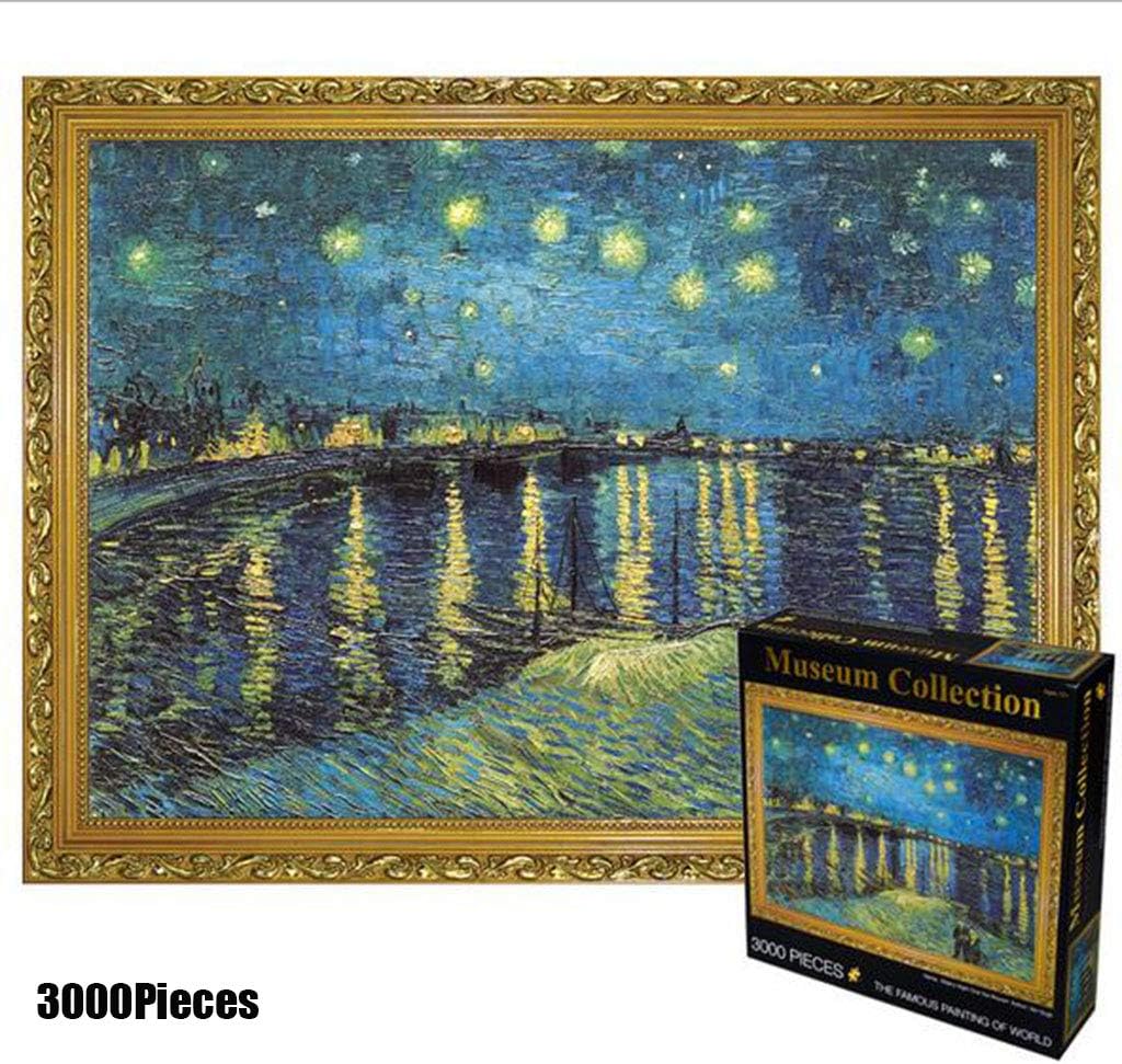 CHERRIESU 3000 Pieces Jigsaw Puzzles Puzzles for Adults Van Gogh Artwork Art for Teen Adult Grown Up Puzzles Large Size Toy Educational Games Gift Home Decor