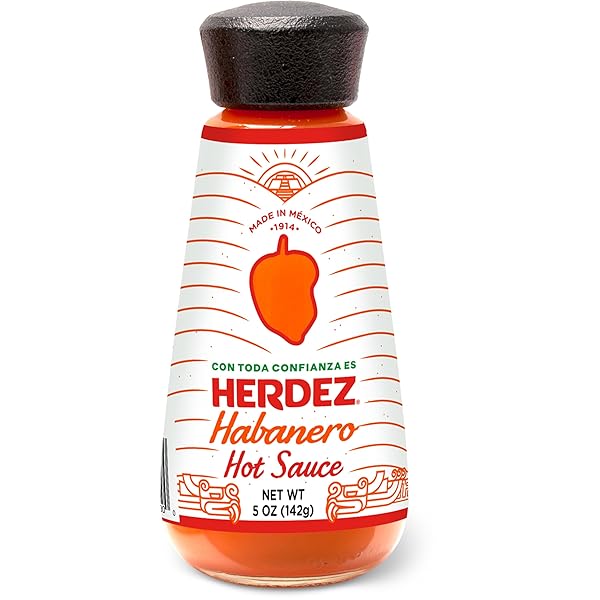 HERDEZ HABANERO HOT SAUCE, 5 OZ BOTTLE– MADE...