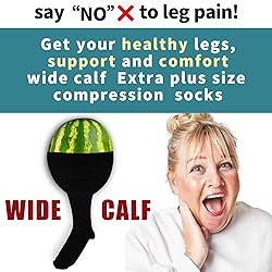 BLUEENJOY 3 Pack Plus Size Compression Socks for