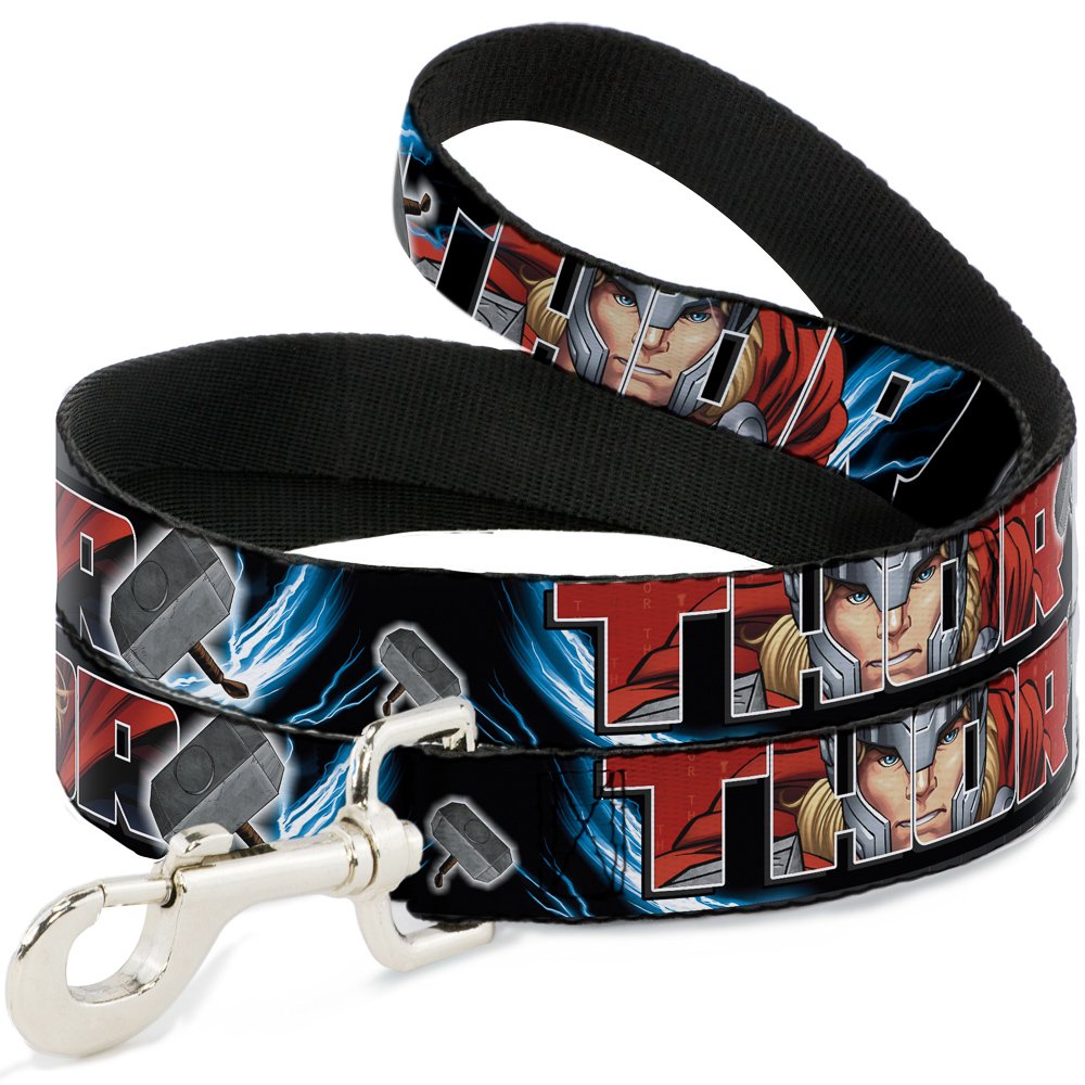Dog Leash Thor Poses Hammer 6 Feet Long 0.5 Inch Wide
