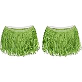 Beistle 2-Pack Adult Mini Hula Skirts in Green, Hawaiian Party Accessories, Grass Skirt Costume for Surfing Party, Tropical Summer Beach Luau, 36" W x 16" L