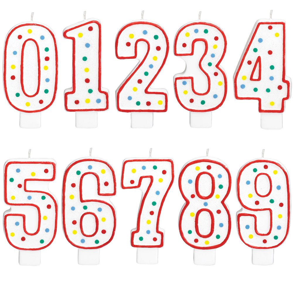 Amscan International 177780 "Birthday Numeral #0" Candle