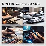 HOMIEAZICOZI Cork Desk Mat Dual-Sided 90x43 Dark Green PU Leather view 7