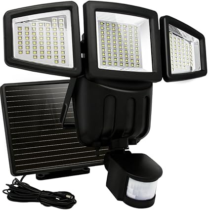 Solar Lights Outdoor Costech Super Bright 182 Led Motion Sensor