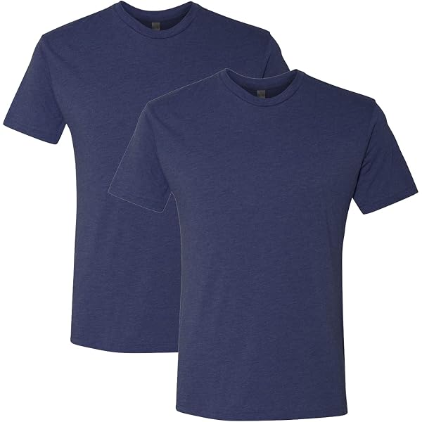 Next Level 6200 Men's Basic Tee - Stonewash Denim Poly/Cotton T-Shirt | Comfortable Casual Shirt In XL - View #11