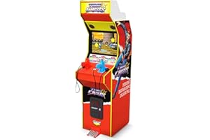 Arcade1Up 17" Time Crisis Arcade Game Machine, LCD Screen Multiplayer w/Stand Up Cabinet - High Resolution Light Gun Video Ga