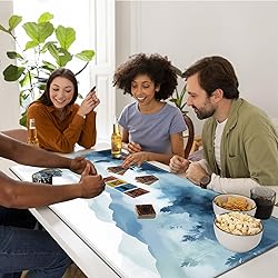 Tabletop Card Playmat with Stitched Edges, 24 x 14