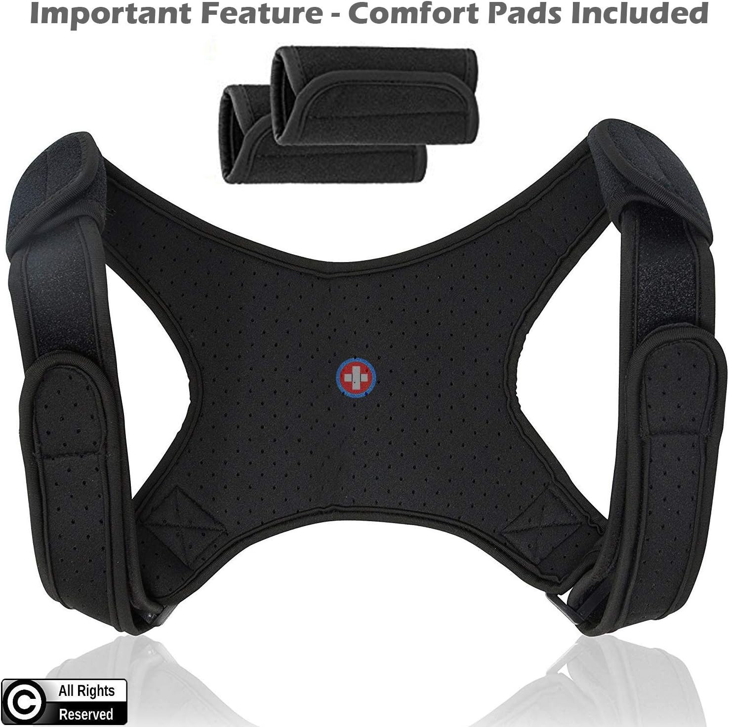 Corrector for Men and Women | Approved Fully Adjustable and Lightweight Back Brace for Neck, Shoulder & Back Pain Relief- Best Slouching Corrector for Improved Posture