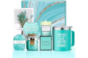 LXLZSH Christmas Gifts for Women, Birthday Gifts for Women Friendship, You're Awesome Coffee Mug Relaxation Spa Gift Basket for Her Wife Sister Mom Daughter Girlfriend Coworker