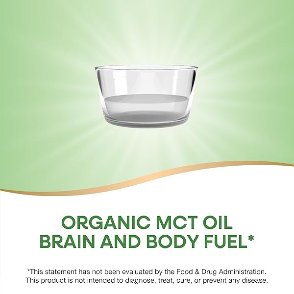 NATURE’S WAY ORGANIC MCT OIL, BRAIN AND BODY FUEL*, LIQUID COCONUT MCT OIL WITH C8 CAPRYLIC & C10 CAPRIC ACIDS, 14 G MEDIUM CHAIN TRIGLYCERIDES PER SERVING, KETO & PALEO CERTIFIED, NON-GMO, 16 FL OZ