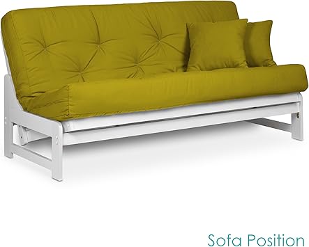 Amazon Com Nirvana Futons Arden Armless White Wood Futon Frame