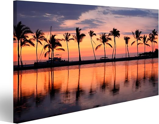 Islandburner Tableau Tableaux Sur Toile Coucher Du Soleil