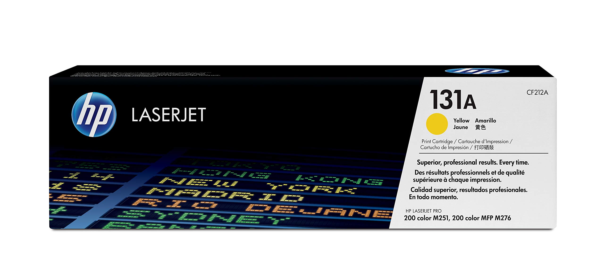 HP 131A (CF212A) Yellow Original Laserjet Toner Cartridge and HP 131A (CF210A) Black Original Laserjet Toner Cartridge Bundle