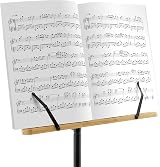 Theodore Bamboo Music Stand Orchestral Desk Stand with Tripod Base view 3