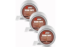 BGHDAS Peel and Stick Seam Tape, Repair Leaks and Restores Roof Seams and Tears, Used for Bonding Metal, Wood, EPDM, Fiberglass, and Tiles, Efficient to Use, 4 Inch x 50 Feet Roll（3 Piece）