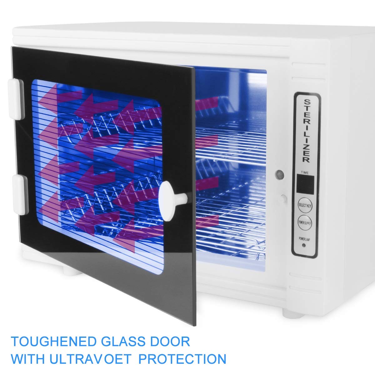 Gimify U.V Disin.fection Cabinet 12L with Timer LED Panel (Normal Temperature) for Barber Salon Nails Personal Care Tools, 5-60 min: Beauty