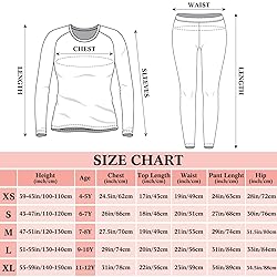 3 Set Girls Thermal Underwear Soft Long Underwear
