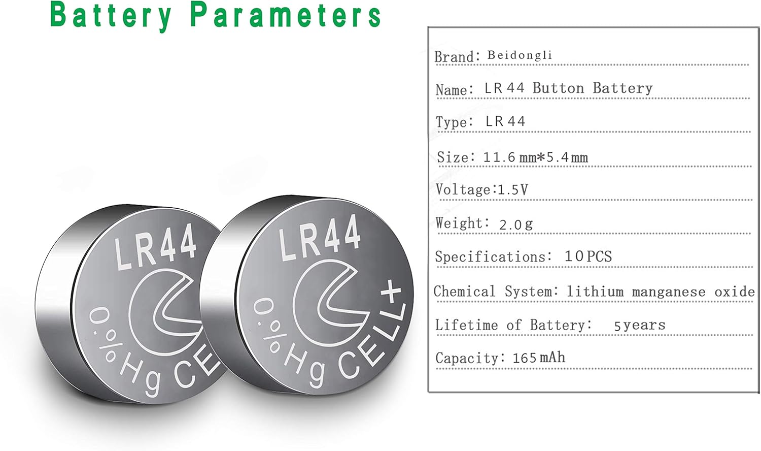 Beidongli LR44 Batteries AG13 357 high Capacity 1.5V Button Coin Cell Battery (20pack): Home Audio & Theater