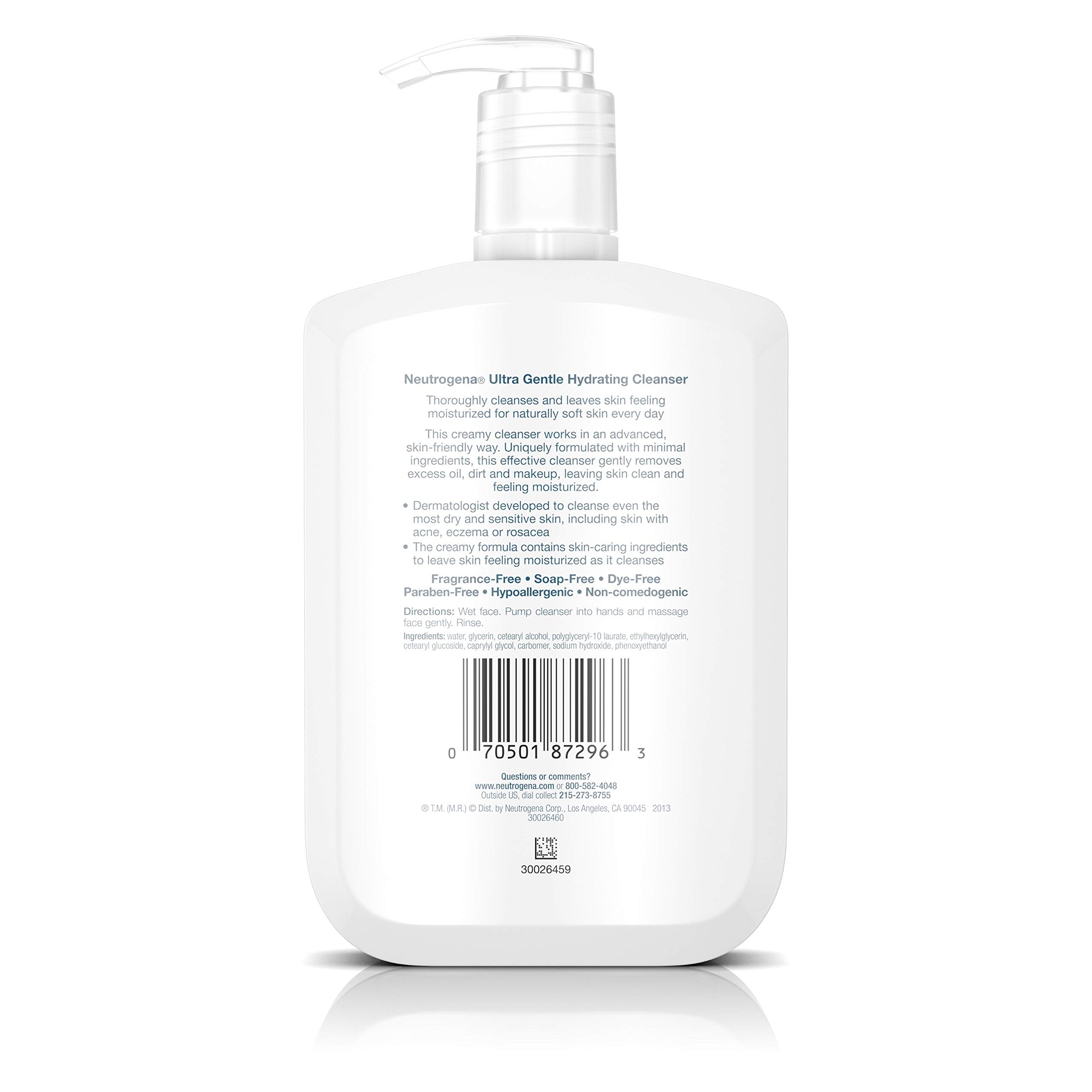 Neutrogena Ultra Gentle Hydrating Daily Facial Cleanser for Sensitive