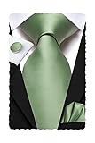Hi-Tie Men Ties Sets Silk Stripe Paisley Necktie