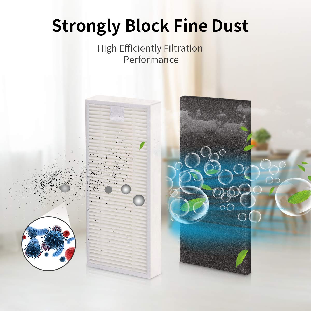 Keenstone Replacement Parts Kit for Eufy RoboVac 11S, RoboVac 30, RoboVac 30C, RoboVac 15C, RoboVac 12, RoboVac 35C Robotic Vacuum Cleaner Accessory