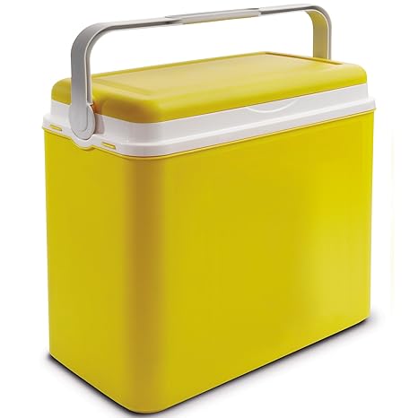 Nevera portátil 24 litros 40 x 24 x 37 cm, Uni, colores amarillo ...