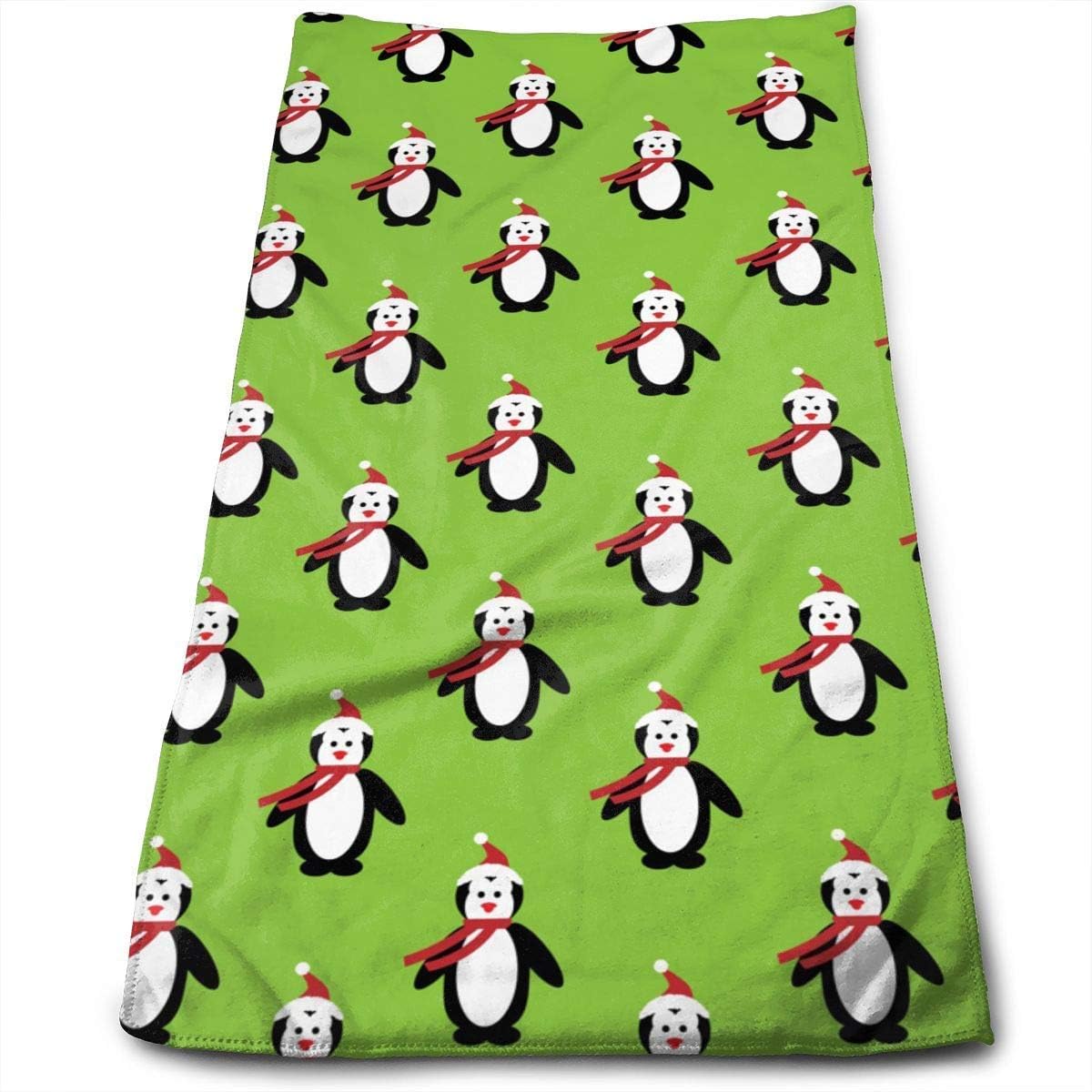 Christmas Penguin Cute Multipurpose Soft Highly Absorbent Cotton Hand