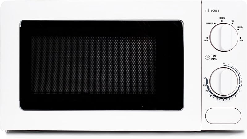 Haden 17L Microwave Oven 700W 6 Power Levels Compact White