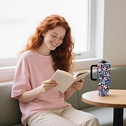 xiiai Gifts for Women - Floral Tumbler 40oz with