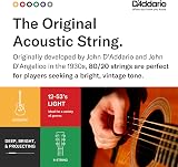 D'Addario 80/20 Bronze Acoustic Strings 6 String EJ10-3D Extra Light 10-47 view 4