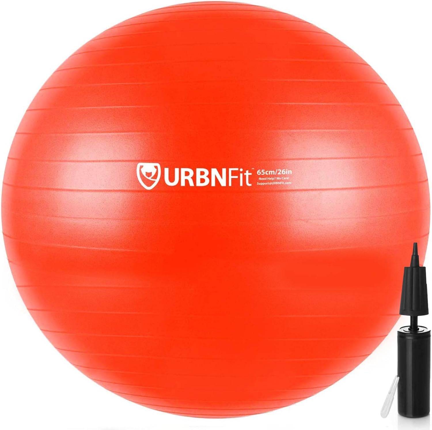 URBNFit Exercise Ball (Multiple Sizes) for Fitness, Stability, Balance & Yoga Ball - Workout Guide & Quick Pump Included - Anti Burst Professional Quality Design: Sports & Outdoors