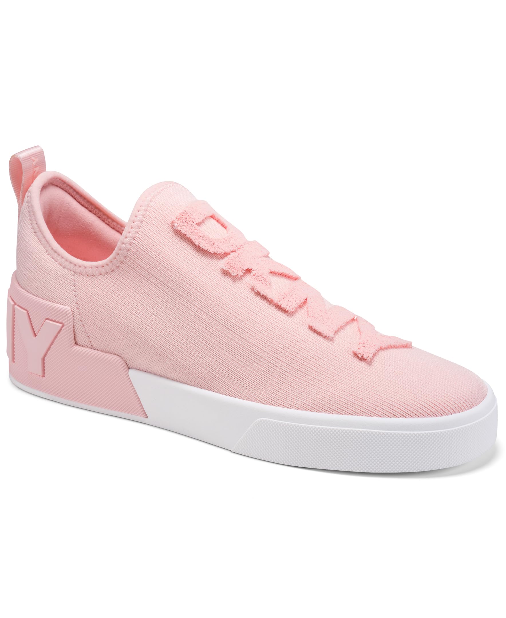 DKNY Women’s Everyday Cushioned Insole Maize-Slip On Sneaker, Peach Spritz, 6.5