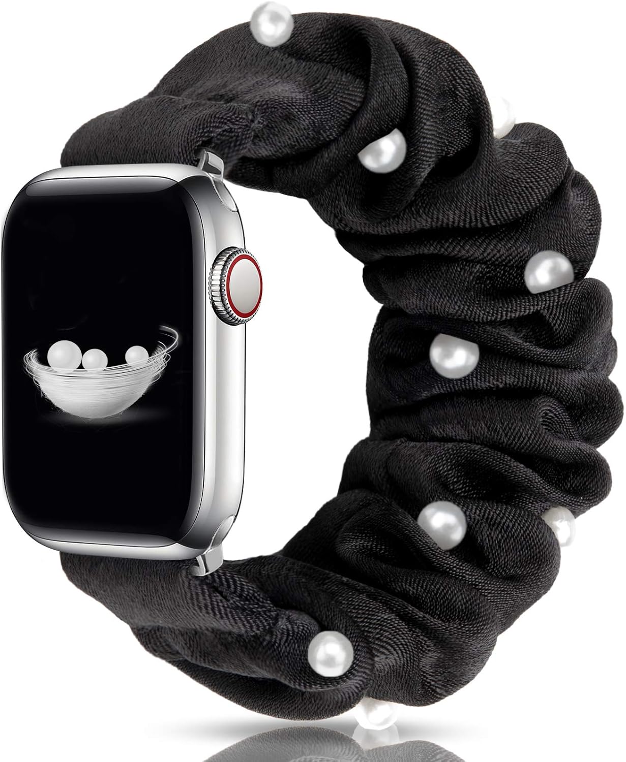 JIELIELE Compatible with Scrunchie Apple Watch Band 38mm 40mm 42mm 44mm