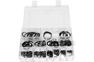 xorea 320Pcs Carbon Steel Compression Type Wavy Wave Crinkle Spring Three Wave Washers Assortment Kit