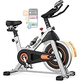 YOSUDA Exercise Bike, Brake Pad Stationary Bike for Home with Exclusive App, Magnetic Indoor Cycling Bike with 300 lb Weight 