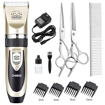 Cahtuoo Dog Grooming Clippers Professional Pet Kit Rechargeable