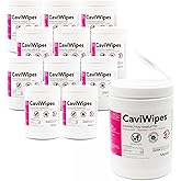 Metrex CaviWipes Disinfecting Wipes, 160 Ct Canister, 12-Pack Case | Durable Non-Woven Wipes Resist Tearing, Low-Alcohol Quaternary Formula, Use on Stainless Steel, Glass, Plastic Surfaces