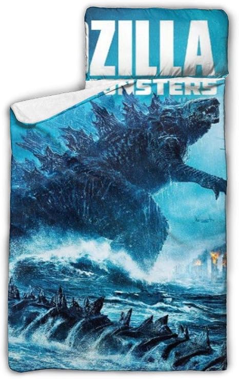 Amazon Co Jp キッズ 男の子 女の子 ゴジラ Gojira Godzilla お昼寝マット 3点セット 子ども お昼寝布団 洗える 室内外 一体式 子供布団セット 50 X ホーム キッチン