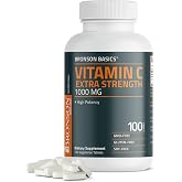 Bronson Vitamin C 1000 mg as Ascorbic Acid, 100 Vegetarian Tablets | Extra Strength Formula, Supports a Healthy Immune System