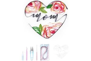 UNIQUILLING Mother's Day Gifts Quilling Kits Paper Filigree Painting Kits, Gifts for Mom, Birthday Christmas Gifts for Mom, Handmade DIY Craft Wall Decoration, Best Gifts for Mom, Mother in Law, New Mom